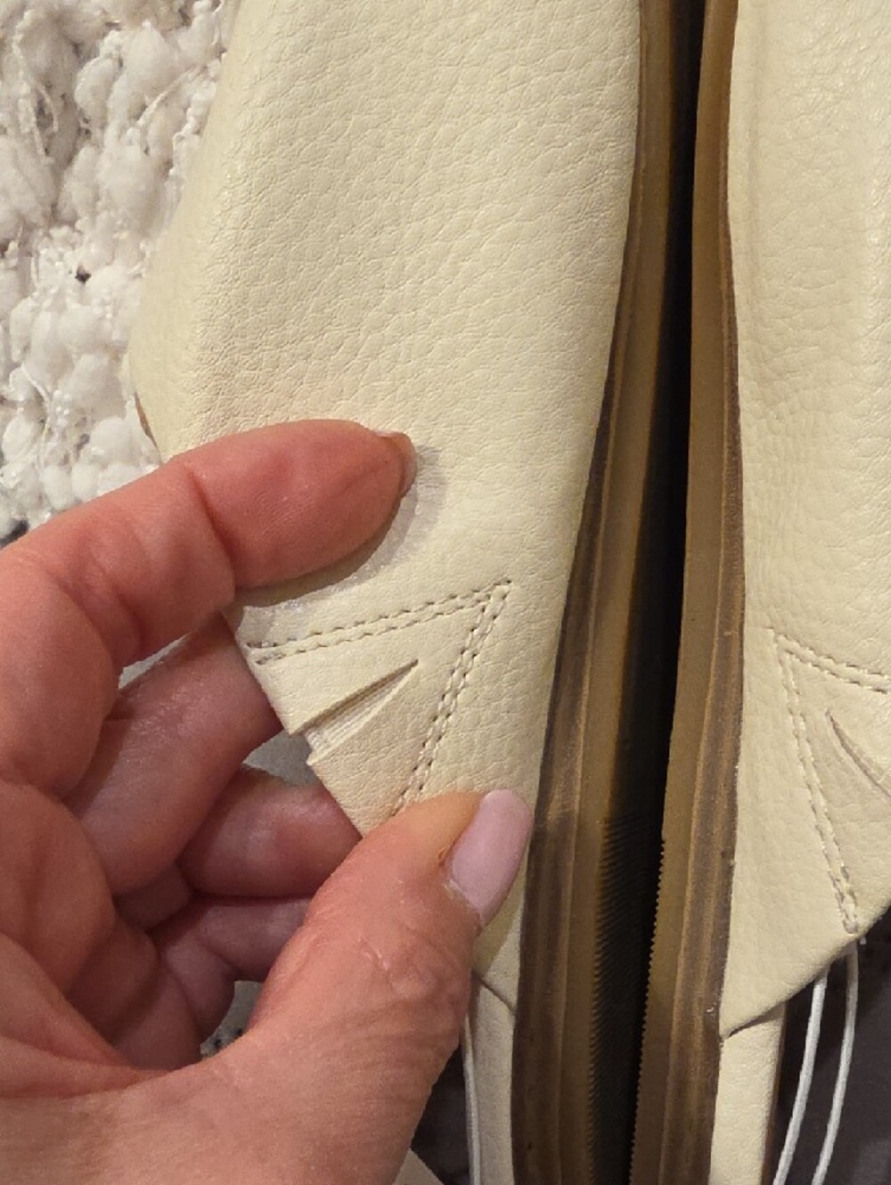Old Navy Cream Faux Leather Slip-On Pointed Mules - Picture 7 of 16